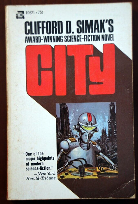CITY by Clifford D. Simak Vintage Science Fiction Novel 1952 Paperback Ace Books