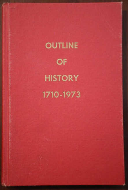 OUTLINE OF HISTORY 1710-1973 Conestoga River Watershed Earl F. Rebman SIGNED PA