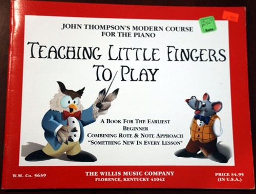 John Thompson's Teaching Little Fingers to Play 1994 Piano Sheet Music Book Song