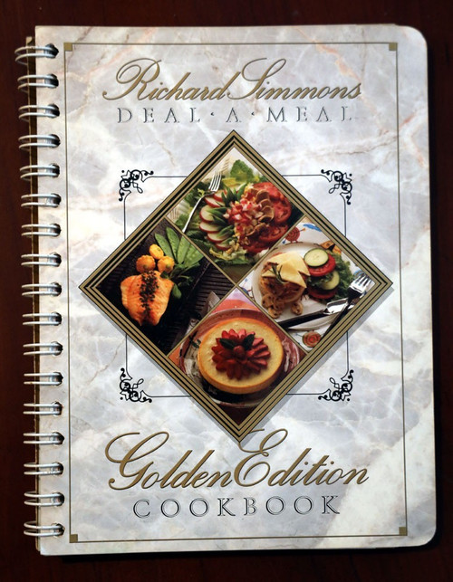 Richard Simmons DEAL-A-MEAL Golden Ed. Cookbook 1990 Spiral-Bound Diet Program