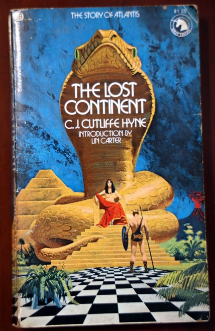 The Lost Continent by C.J. Cutliffe Hyne 1972 Vintage Fantasy Paperback ATLANTIS