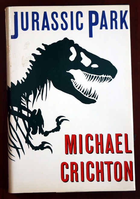 JURASSIC PARK by Michael Crichton 1990 HC/DJ 17786 Alfred A. Knopf Sci-Fi Novel
