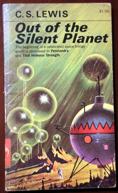 OUT OF THE SILENT PLANET by C.S. Lewis 1977 Macmillan Vintage Paperback 08688