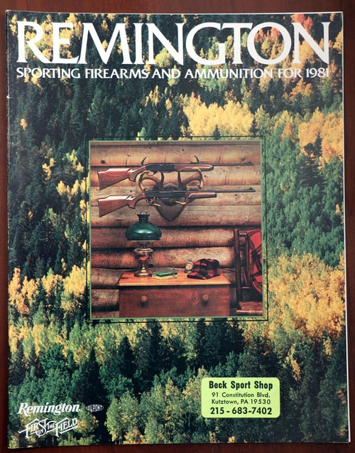 REMINGTON Sporting Firearms & Ammunition for 1981 Vintage Catalog Rifles/Shotgun REMINGTON Sporting Firearms & Ammunition for 1981 Vintage Catalog Rifles/Shotgun