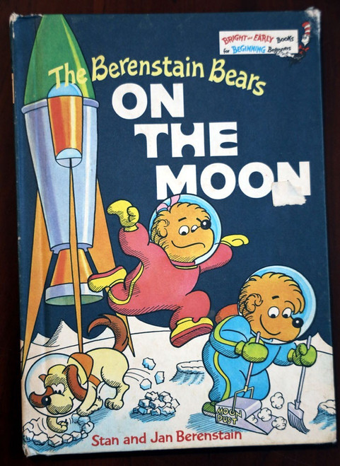 The Berenstain Bears ON THE MOON 1985 Vintage Dr. Seuss Beginner Book STAN & JAN