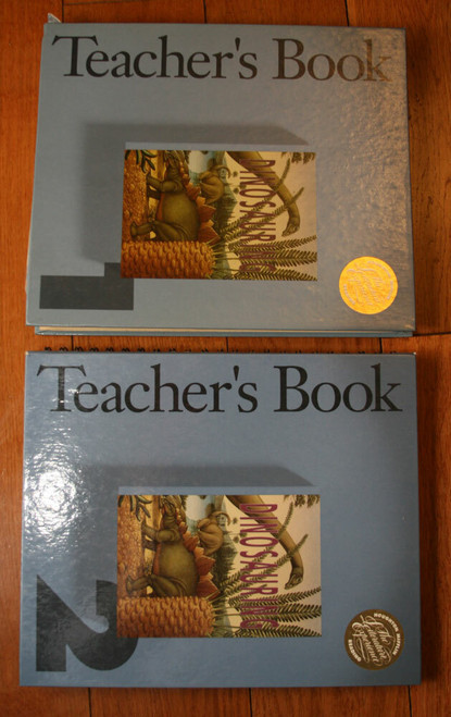 DINOUSAURING Volume 1 & 2 Teacher's Books Houghton Mifflin Spiral-Bound (1991)