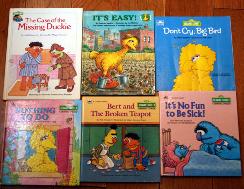 Lot of 6 SESAME STREET Children's Books JIM HENSON MUPPETS Golden