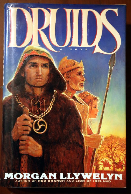 DRUIDS by Morgan Llywelyn 1991 First Edition HC/DJ Celtic History/Gaul/Ancient