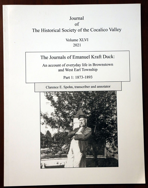 Cocalico Valley Historical Society Journal - Emanuel Kraft Duck BROWNSTOWN PA