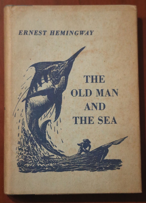THE OLD MAN AND THE SEA by Ernest Hemingway "College" Student Edition 1952 HC/DJ
