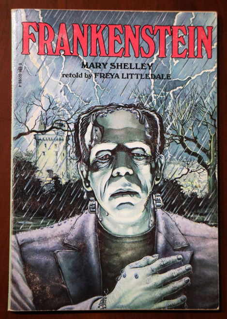 FRANKENSTEIN by Mary Shelley/Freya Littledale 1983 Vintage Scholastic Paperback