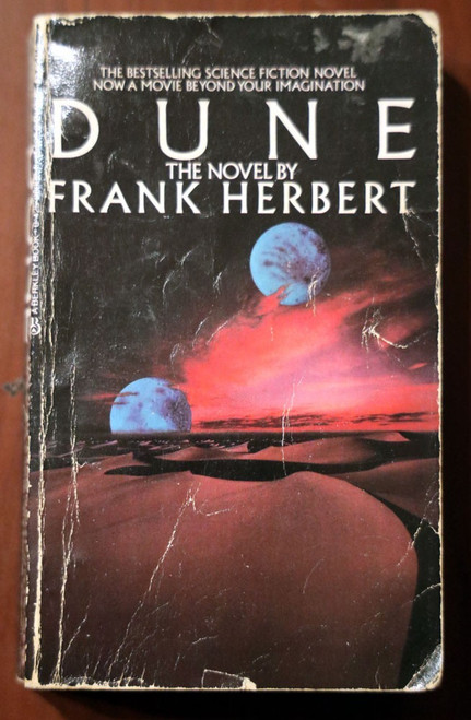 DUNE: Novel by Frank Herbert 1984 Vintage Paperback 35th Printing Movie Tie-In