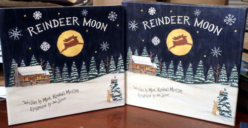 REINDEER MOON by Mark Kimball Moulton & Deb Strain - HC/DJ with Slipcase (2000)