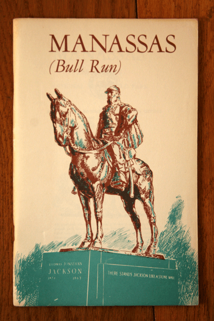 MANASSAS (BULL RUN) Battlefield Park VA 1961 National Park Service Handbook #15