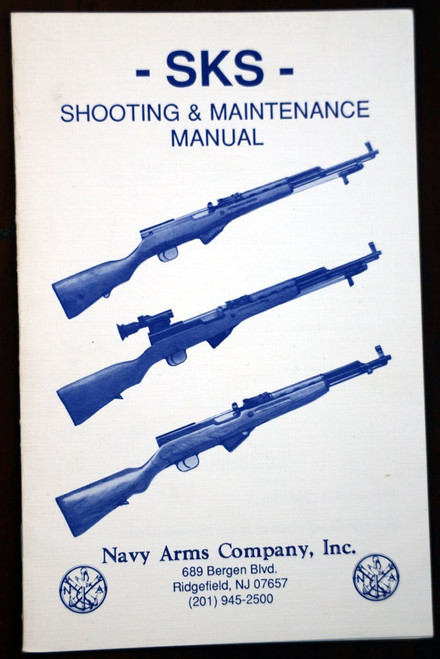 SKS Shooting & Maintenance Manual Navy Arms Company Ridgefield NJ Booklet NA Co.