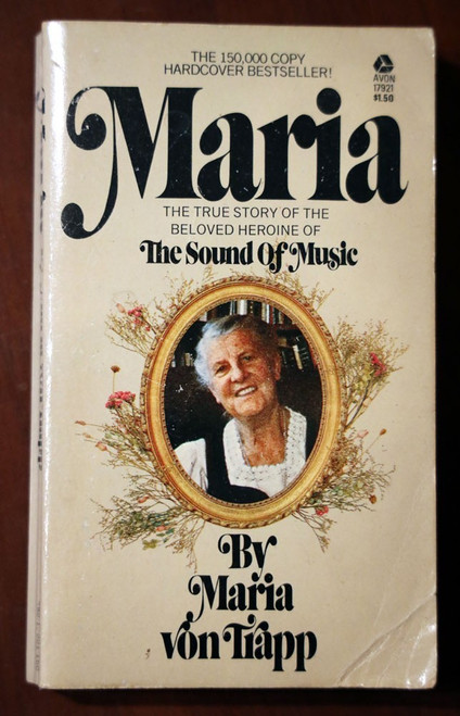 MARIA by Maria von Trapp 1973 Vintage Paperback The Sound of Music Autobiography