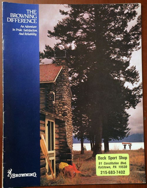 "The Browning Difference" GUN CATALOG 1983 RIFLES/SHOTGUNS/PISTOLS/ARCHERY