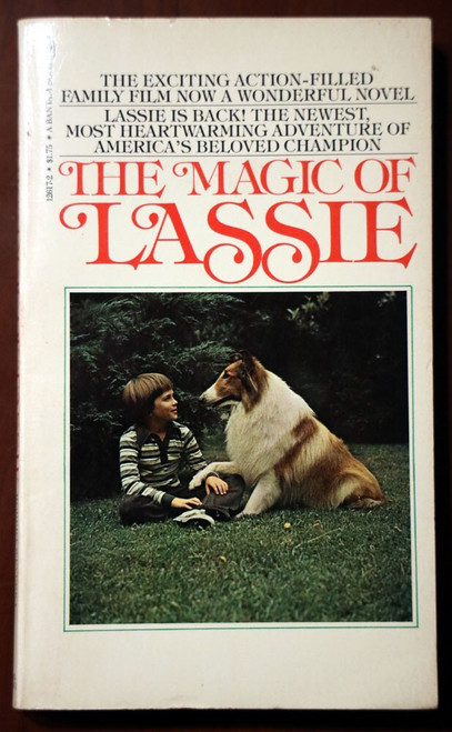 The Magic of Lassie 1978 Vintage Paperback Book MOVIE /FILM Cover Robert Weverka