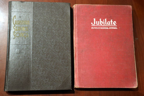 Christian Service Songs 1939 Rodeheaver + JUBILATE Sunday School Hymnal 1917