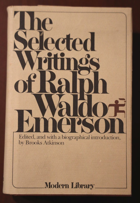 Selected Writings of RALPH WALDO EMERSON 1968 Modern Library HC/DJ Vintage Book