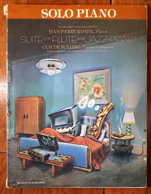 CLAUDE BOLLING Suite for Flute & Jazz Piano 1973 Solo Piano Music Book - Rampal