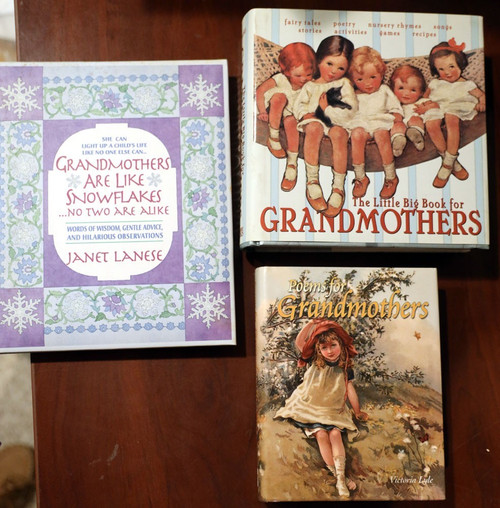 POEMS + Little Big Book for GRANDMOTHERS Are Like Snowflakes BOOK LOT Hardcover