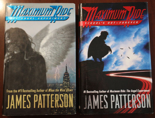 MAXIMUM RIDE James Patterson Vol. 1 & 2 Book Set Angel Experiment + School's Out