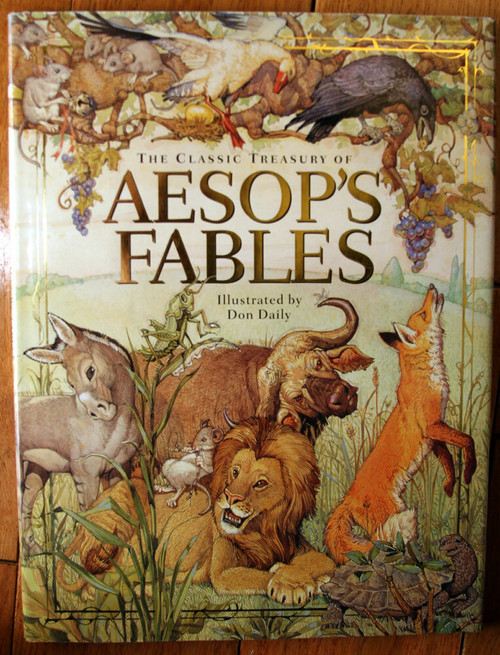 The Classic Treasury of AESOP'S FABLES (1999) HC/DJ Courage Books Running Press