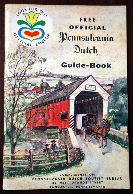 Official Pennsylvania Dutch Guide-Book 1963 PA Dutch Tourist Bureau Lancaster PA