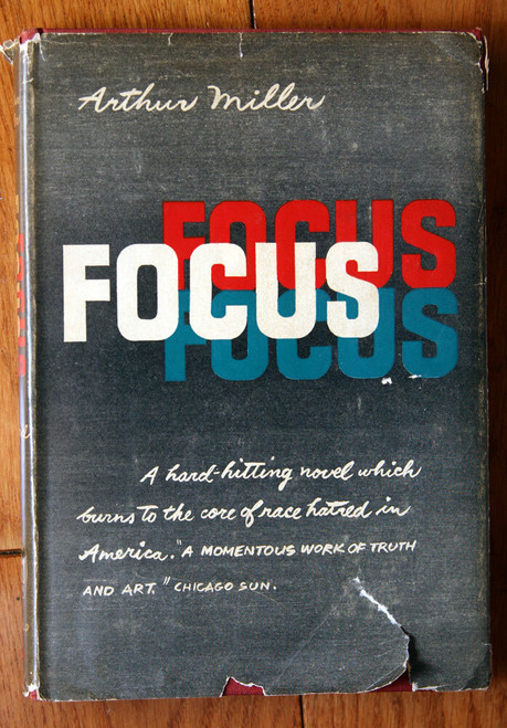 FOCUS by Arthur Miller 1945 HC/DJ Book Find Club George Braziller VINTAGE BOOK