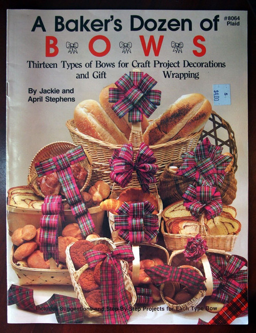 A Baker's Dozen of Bows 1985 #8064 Plaid by Jackie/April Stephens Craft/Decor