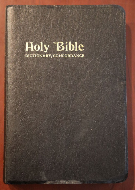 Vintage HOLY BIBLE 1975 Collins World KJV Dictionary/Concordance Red Letter Ed.