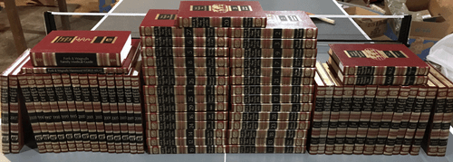 FUNK & WAGNALLS NEW ENCYCLOPEDIA + Yearbooks 63 Volumes Red/Black/Gold