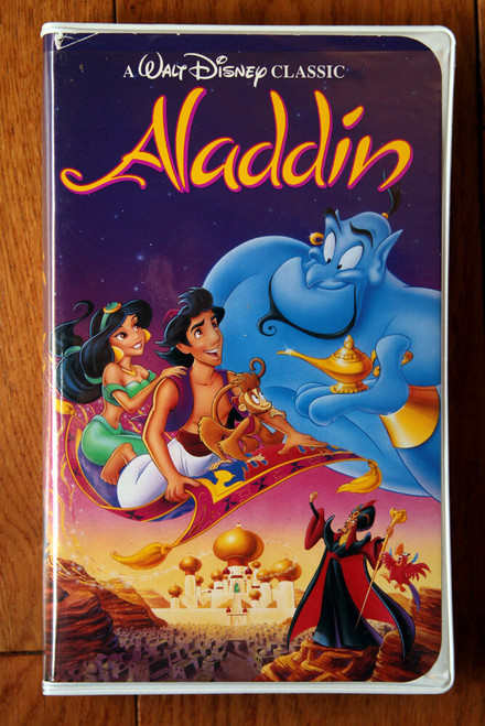 Walt Disney's ALADDIN VHS Tape "Black Diamond" Edition #1662 Classic