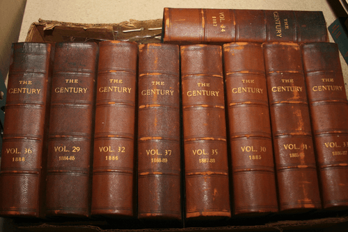 THE CENTURY Illustrated Monthly Magazine 1884-1889 9 Antique Volumes LEATHER