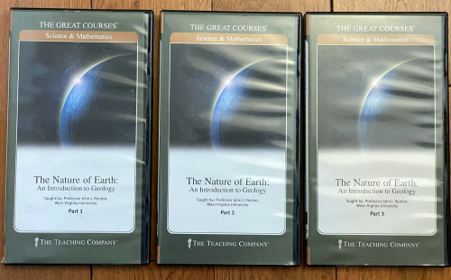 The Nature of Earth: Intro to Geology GREAT COURSES Part 1-3 6 DVDs + Guidebooks