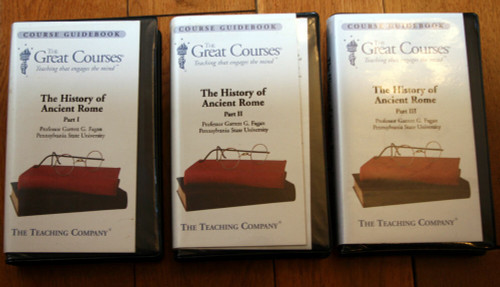 The History of Ancient Rome Part I-III GREAT COURSES Audiobook Cassettes