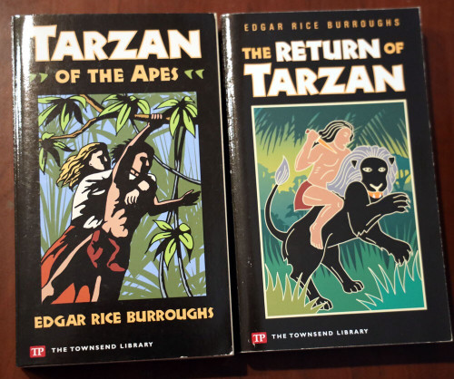 TARZAN OF THE APES/RETURN OF TARZAN Paperback Lot EDGAR RICE BURROUGHS Townsend