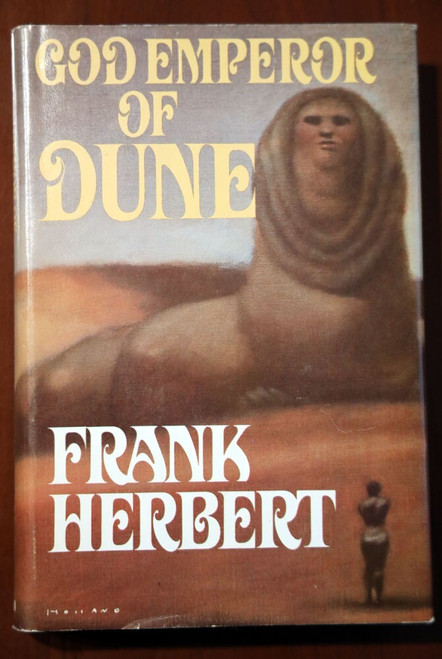 God Emperor of Dune by Frank Herbert 1981 Vintage BCE Gutter Code N31 HC/DJ