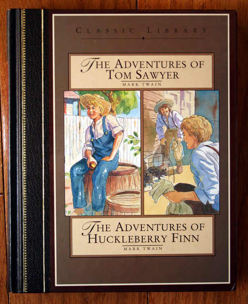 Adventures of Tom Sawyer + Huckleberry Finn by Mark Twain 1995 Classic Library