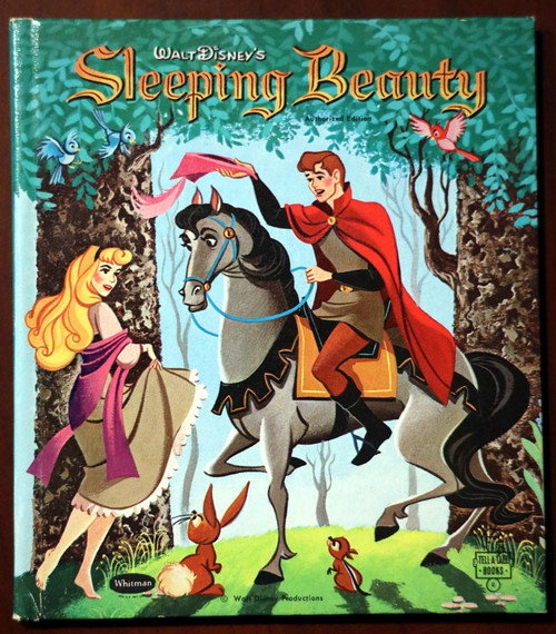 Walt Disney's SLEEPING BEAUTY 1959 Vintage TELL-A-TALES Book Whitman #2620 NICE!