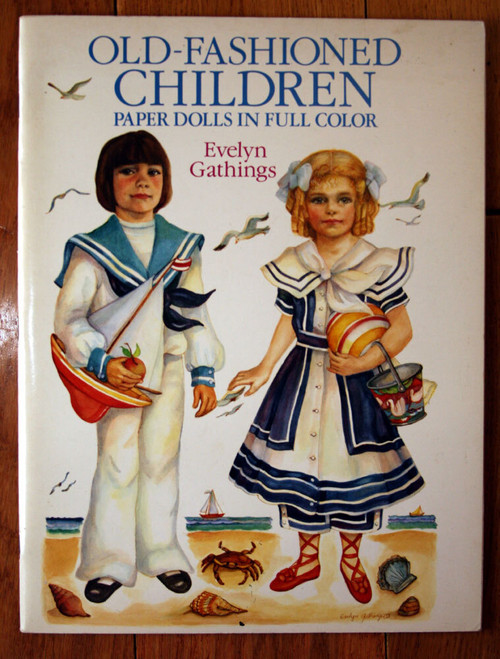Old-Fashioned Children Paper Dolls in Full Color by Evelyn Gathings UNSUED 1989