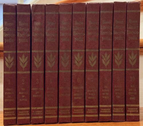 The Home Library Encyclopedia 10-Volume Vintage Book Set 1970 Parents' Institute