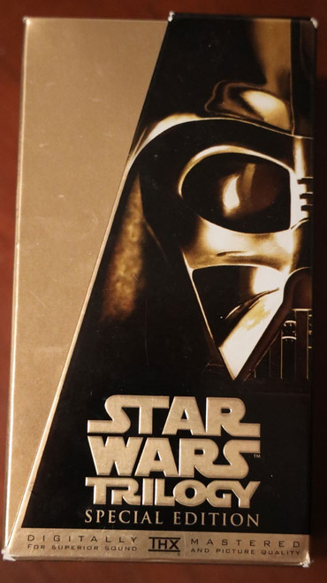 STAR WARS TRILOGY Special Edition 3 VHS Boxed Set 1997 Gold/Black Box Excellent