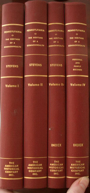 PENNSYLVANIA The Heritage of a Commonwealth 4-Volume Book Set 1968 Stevens PA