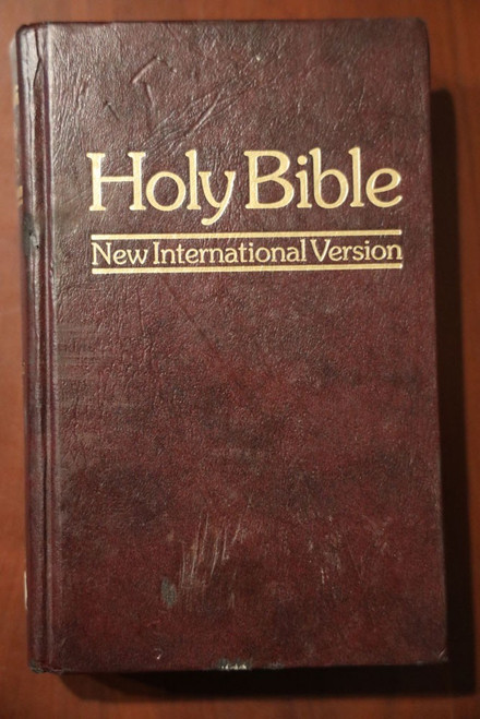 HOLY BIBLE New International Version NIV 1984 Eng. Bible Vintage Brown Hardcover