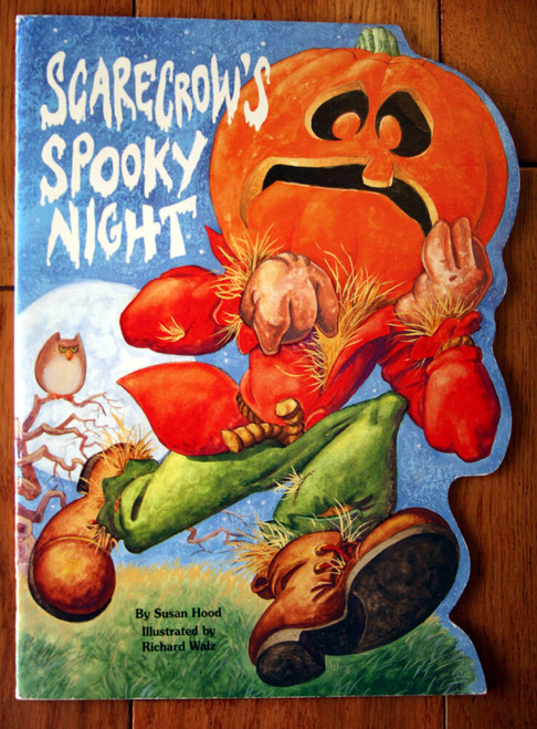 Scarecrow's Spooky Night by Susan Hood & Richard Walz 1996 Die-Cut Nutshell Book