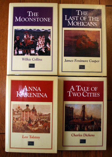 BARNES & NOBLE CLASSICS Moonstone Anna Karenina Last of Mohicans Tale Two Cities