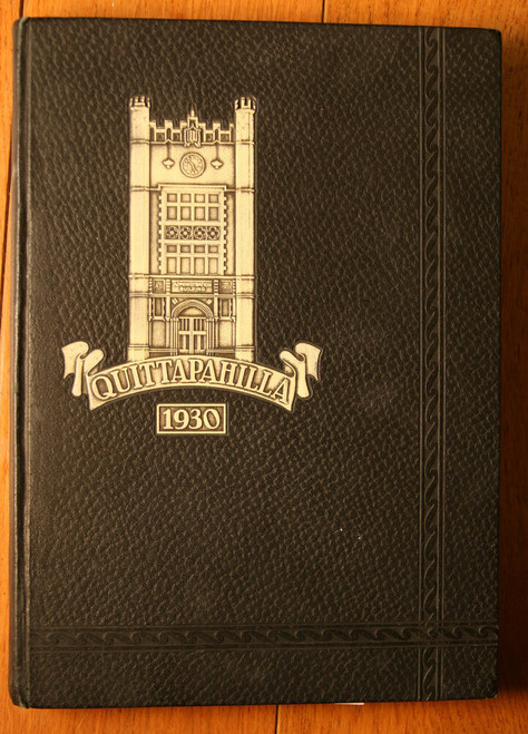 1930 QUITTAPAHILLA Yearbook Lebanon Valley College LVC Annville Pennsylvania PA