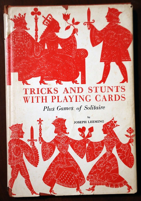 Tricks and Stunts with Playing Cards by Joseph Leeming 1949 HC/DJ + Solitaire